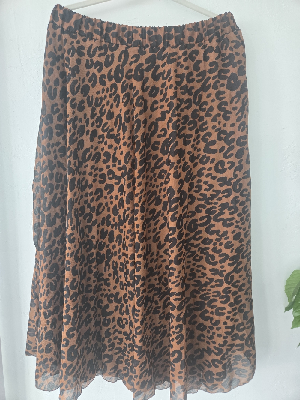 Leopard Print Brown and Black Women's Skirt